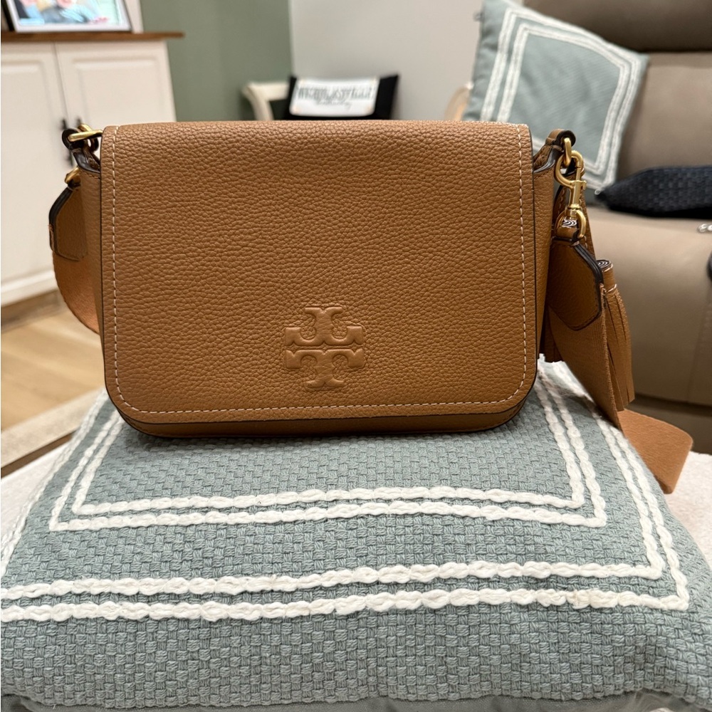 Tory Burch Tan Leather Crossbody Bag